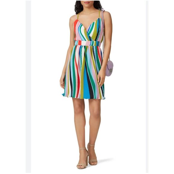 WAVERLY GREY Liberant pleated colorful cocktail dress - Picture 2 of 12